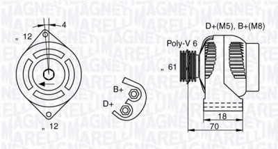 MAGNETI MARELLI 063377004010 -  Генератор